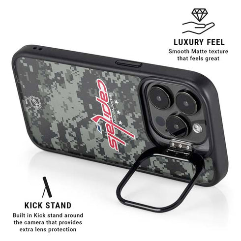 NHL Washington Capitals Camo iPhone 16 Pro Kickstand Case